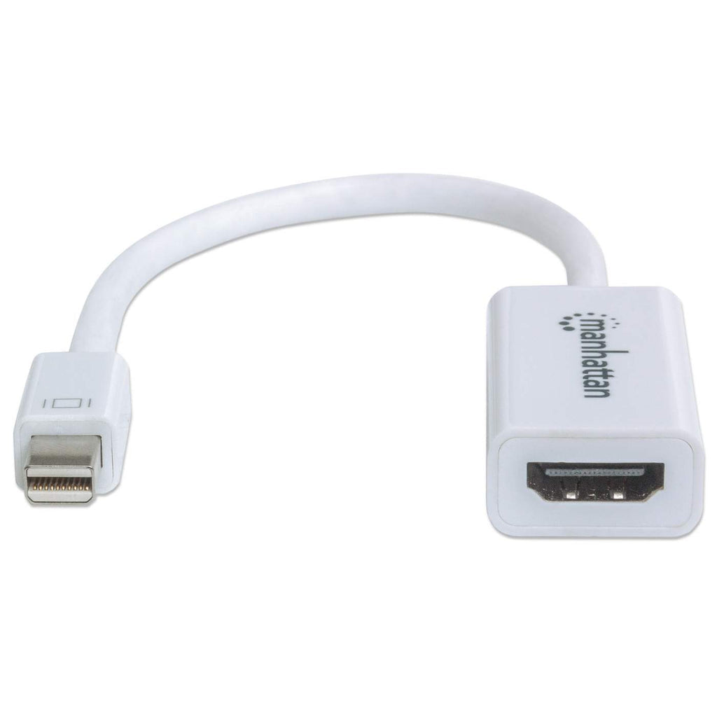 Adaptador Manhattan Mini DisplayPort a HDMI Color Blanco