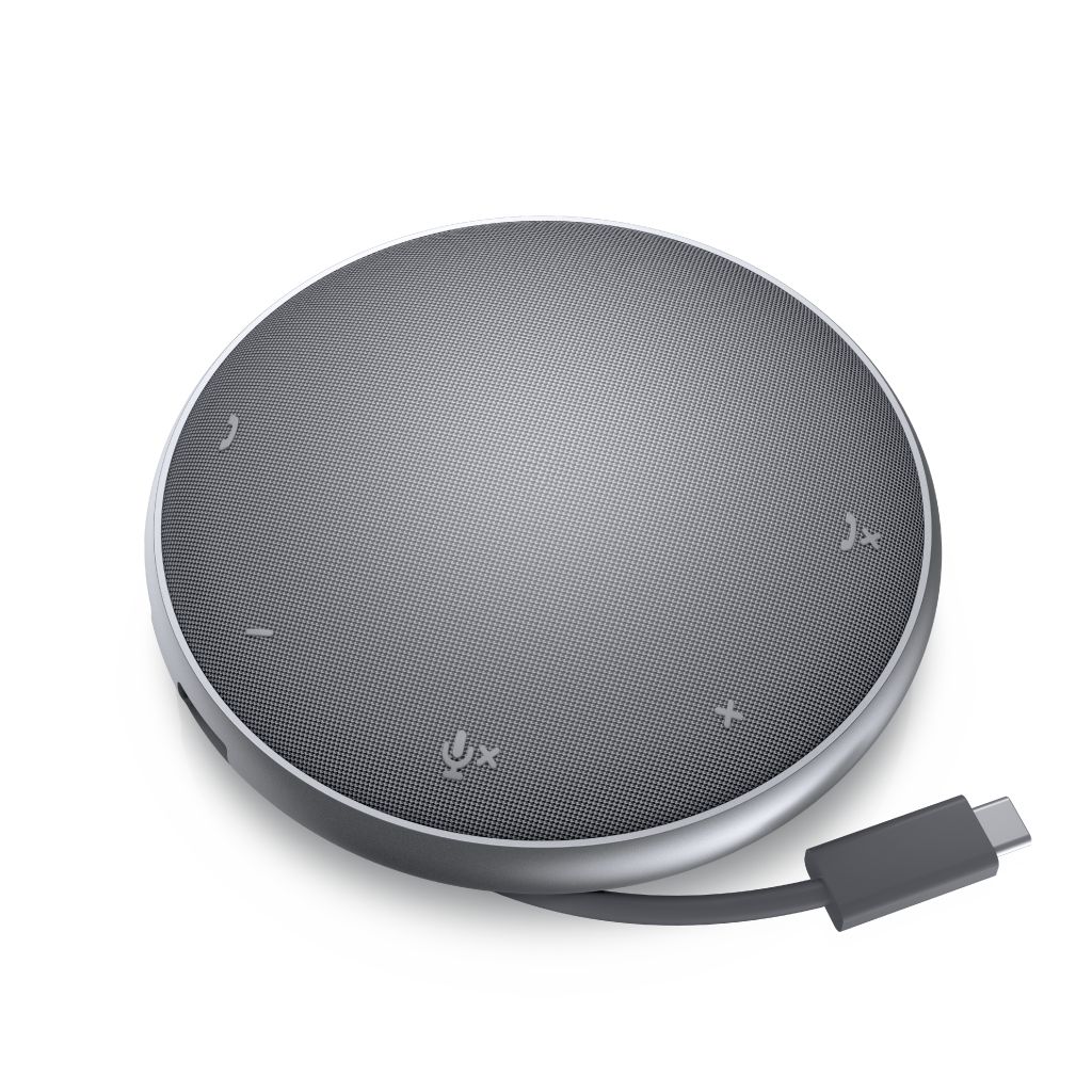 Adaptador Multipuerto y Altavoz Dell MH3021P Speaker Home 2 Puertos USB y Manos Libres Color Plata