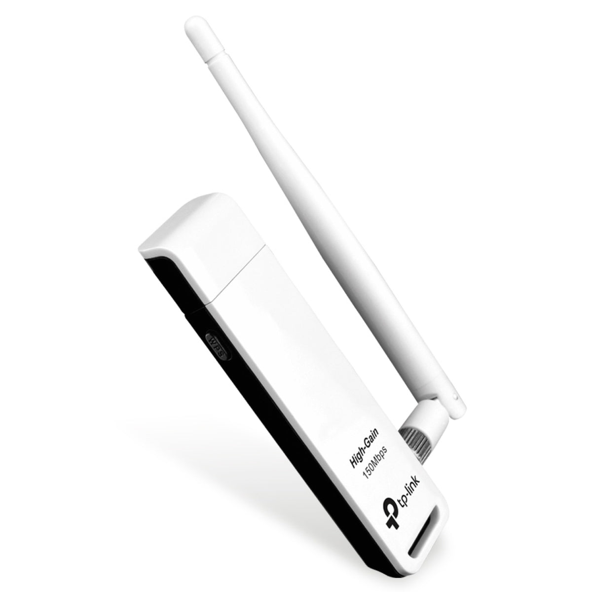 Adaptador TP-Link Wi-Fi USB TL-WN722N N150 150Mbps 2.4GHz Antena Desmontable 4dBi