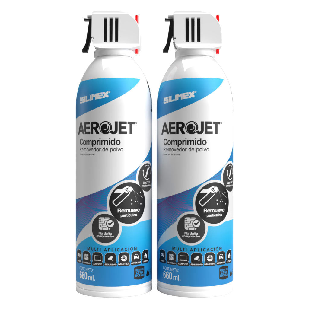 Aire Comprimido Silimex Aerojet Duo Removedor De Polvo 660 ml con Válvula 360°