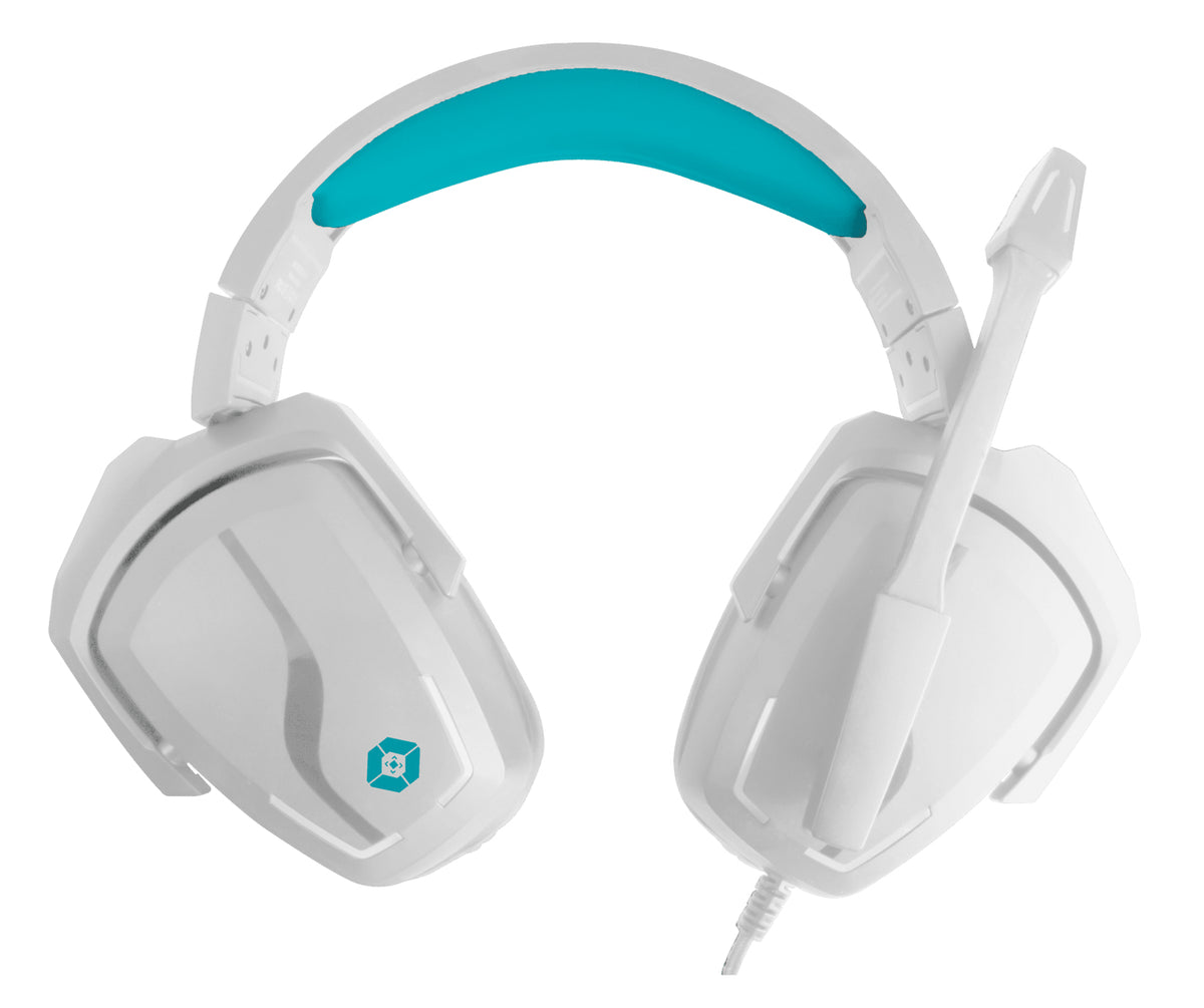 Audífonos Alámbricos Vortred Cloud Pass Gaming 7.1 Canales USB Color Blanco