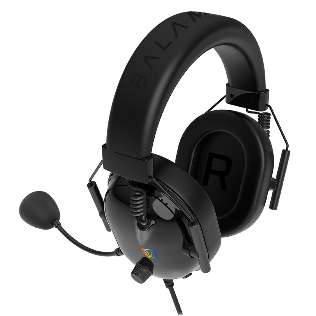Audífonos Gamer Acteck AviatorHA757/Alámbricos+Over Ear+Bocinas 53 mm+Mic Fijo /Conexión USB / Legend Negro