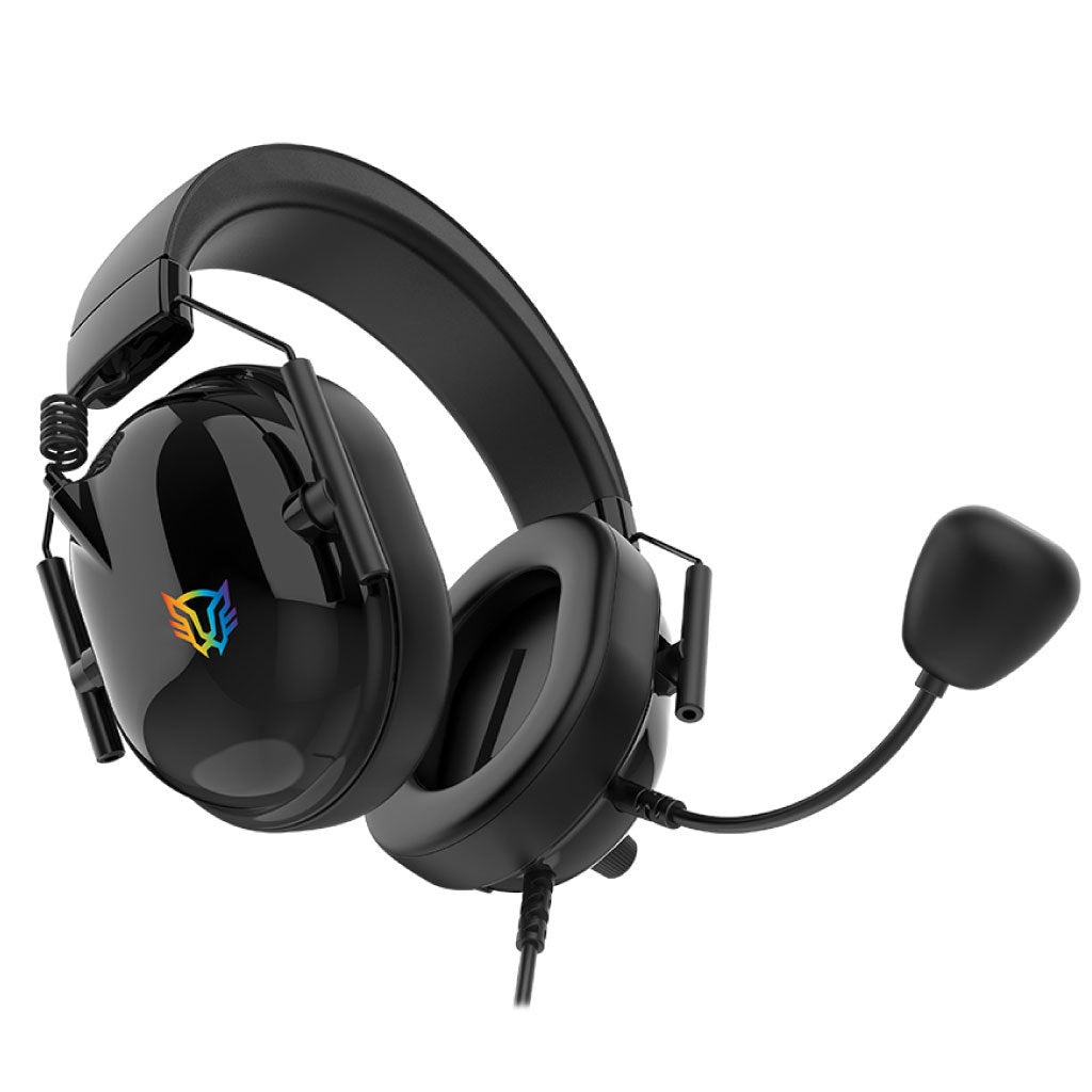 Audífonos Gamer Acteck AviatorHA757/Alámbricos+Over Ear+Bocinas 53 mm+Mic Fijo /Conexión USB / Legend Negro