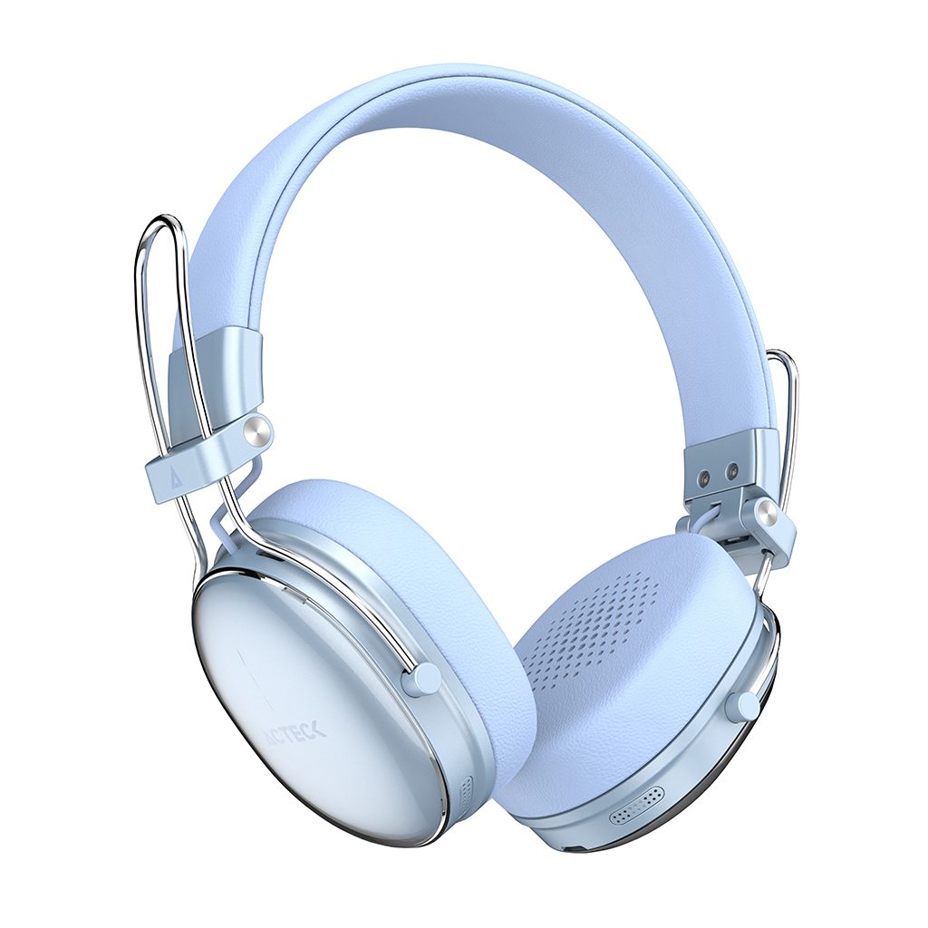 Audífonos Inalámbricos Acteck Over Ear Luxe Chic HP710 Elite Azul