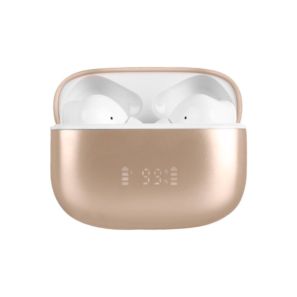 Audífonos Perfect Choice TWS Anc+Enc Intune Beige/Blanco