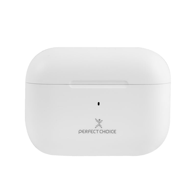 Audífonos Perfect Choice TWS Enc Carga Inalámbrica Nesh — Blanco