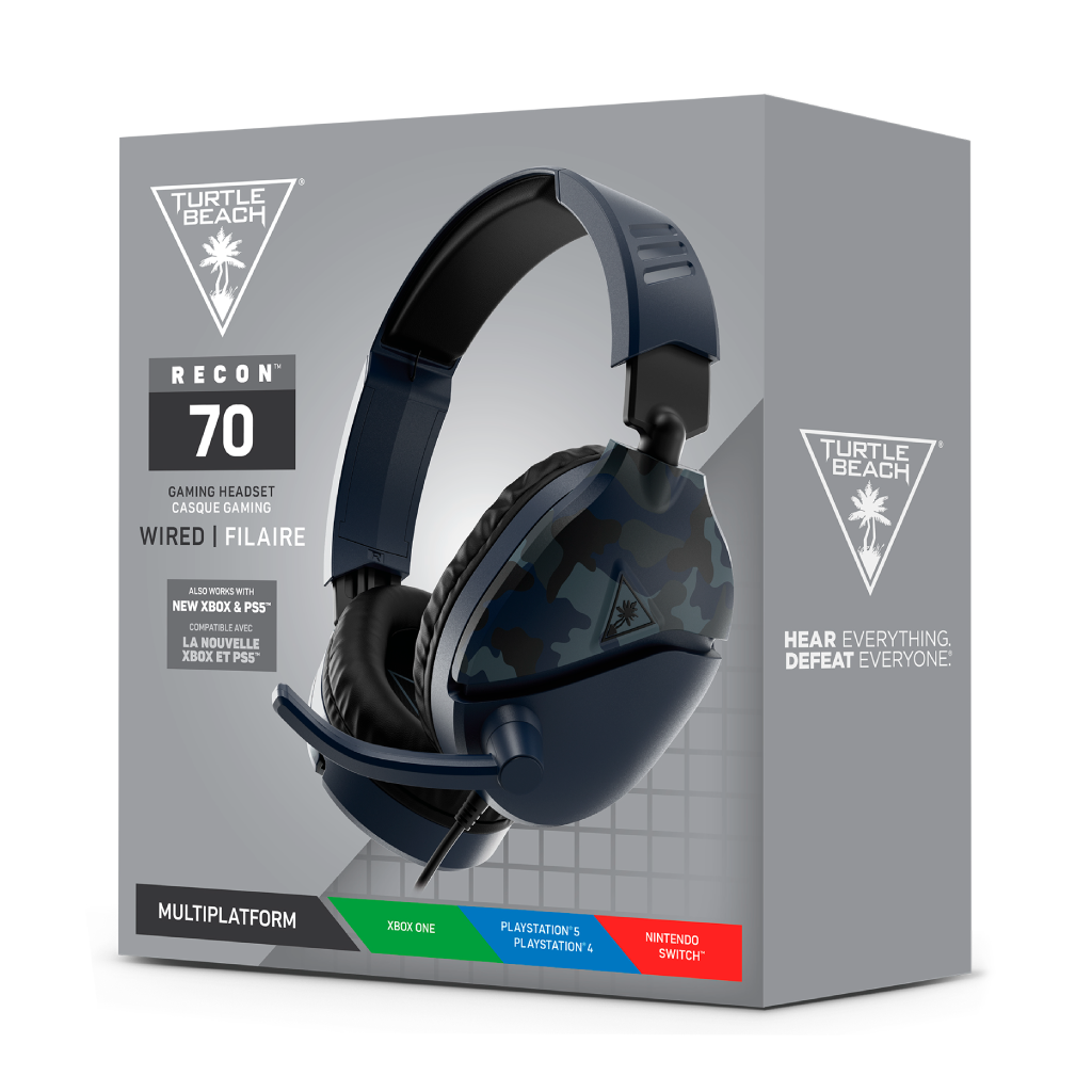 Auriculares para juegos Turtle Beach Recon 70 Camo — Azul
