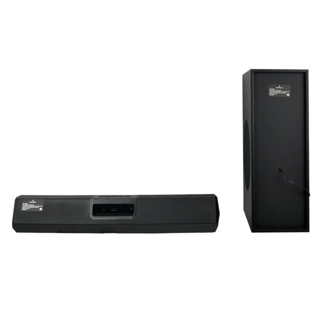 Barra de Audio Perfect Choice Emphoria iluminción RGB 2.1 con Subwoofer 70W Color Negro