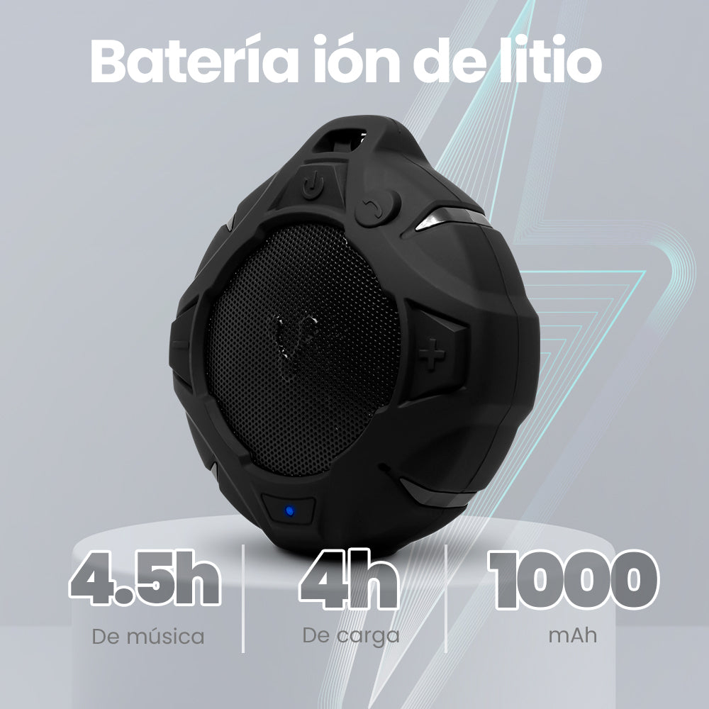 Bocina Vorago BSP-400 Pool Bluetooth IPX67 Color Negro