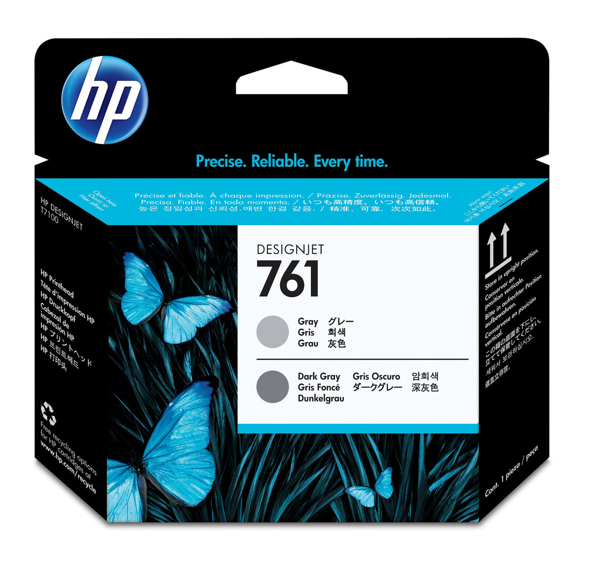 Cabezal HP LF 761 Gris/Gris Oscuro T7100 400ML