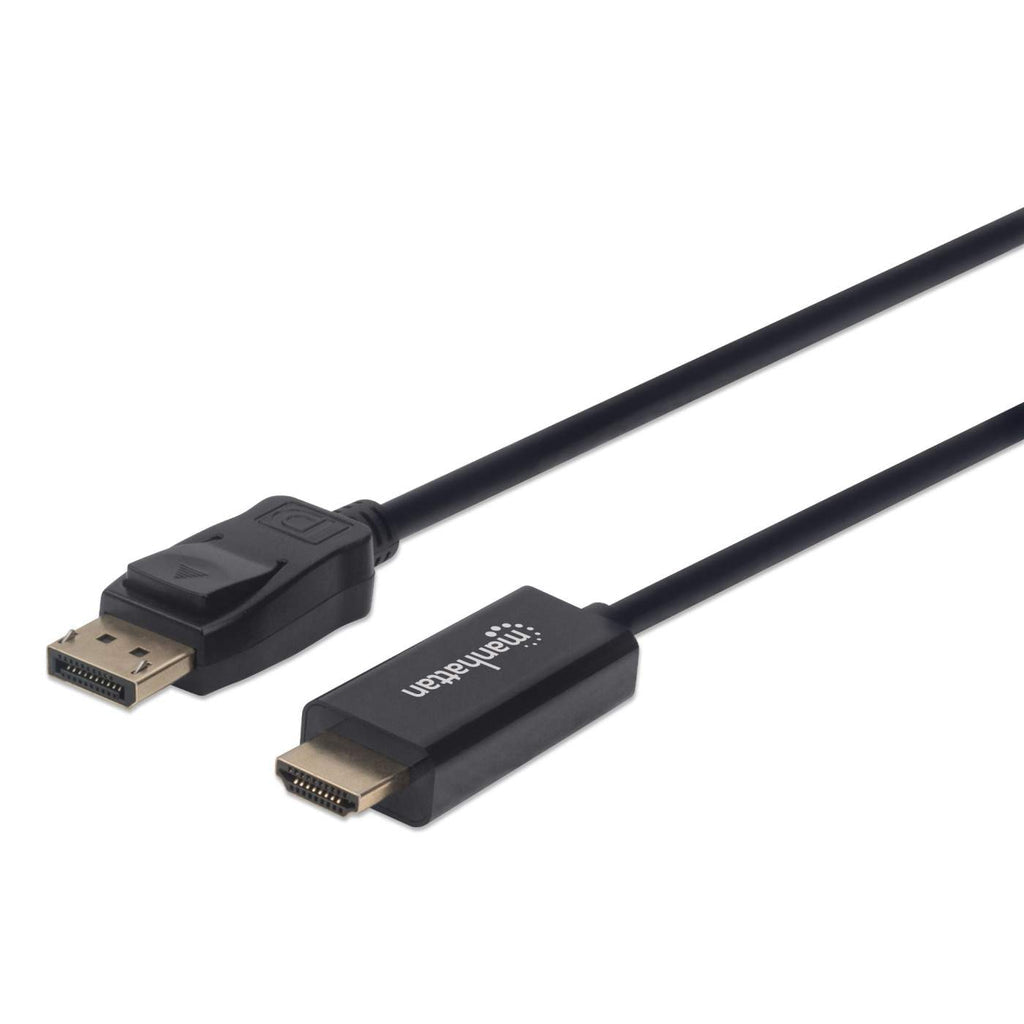 Cable Manhattan DisplayPort/HDMI M-M 1080p3m Color Negro