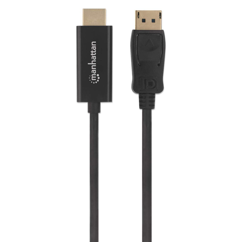 Cable Manhattan Displayport-M a HDMI-M 4K 1.8m Color Negro
