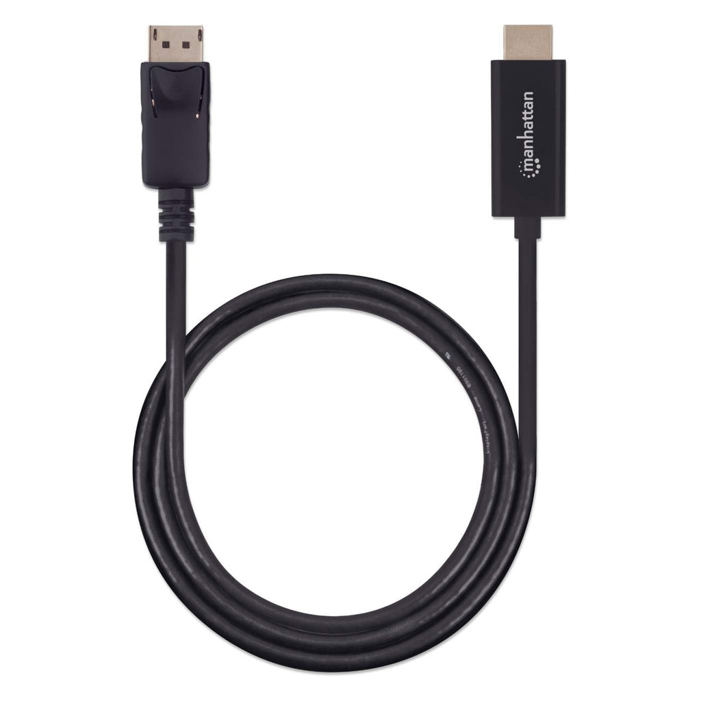 Cable Manhattan Displayport-M a HDMI-M 4K 1.8m Color Negro