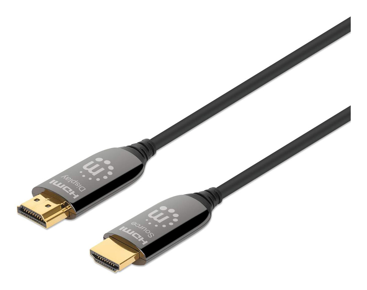 Cable Manhattan HDMI 2.1 Fibra Óptica 10M 8ka60Hz Certificado