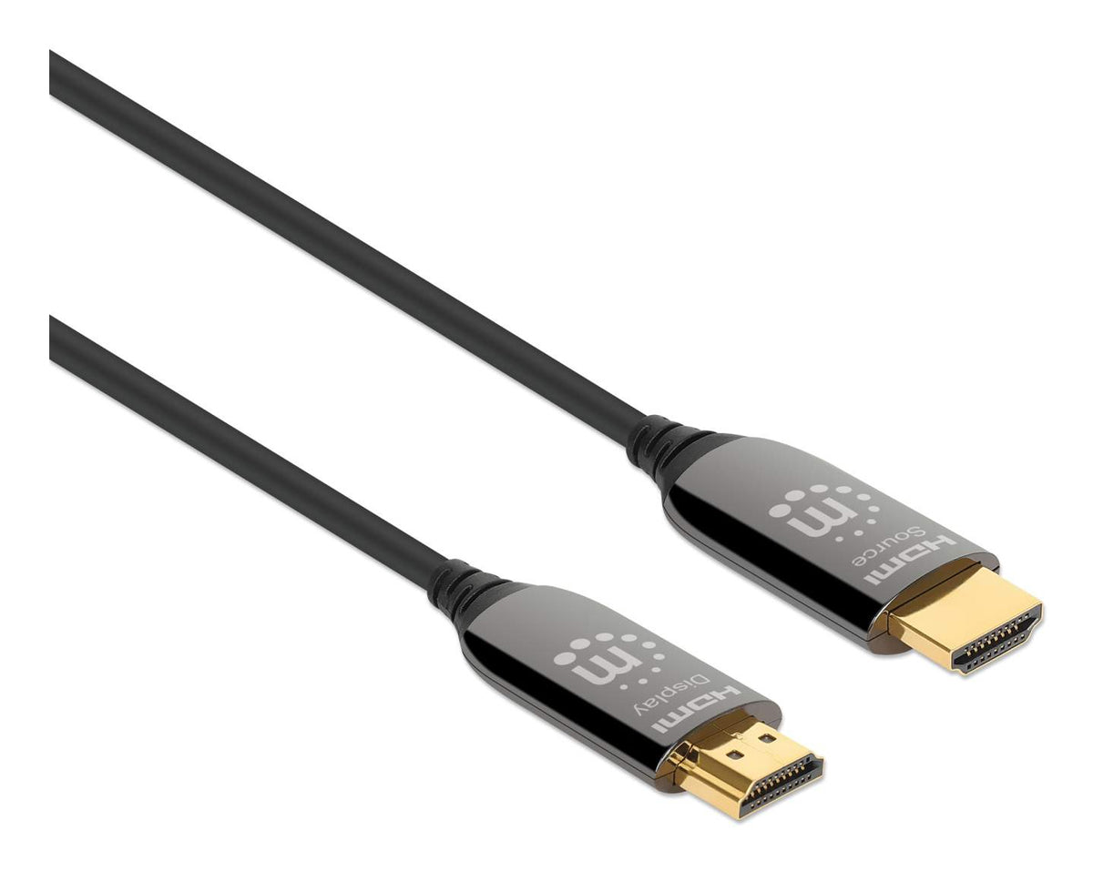 Cable Manhattan HDMI 2.1 Fibra Óptica 10M 8ka60Hz Certificado