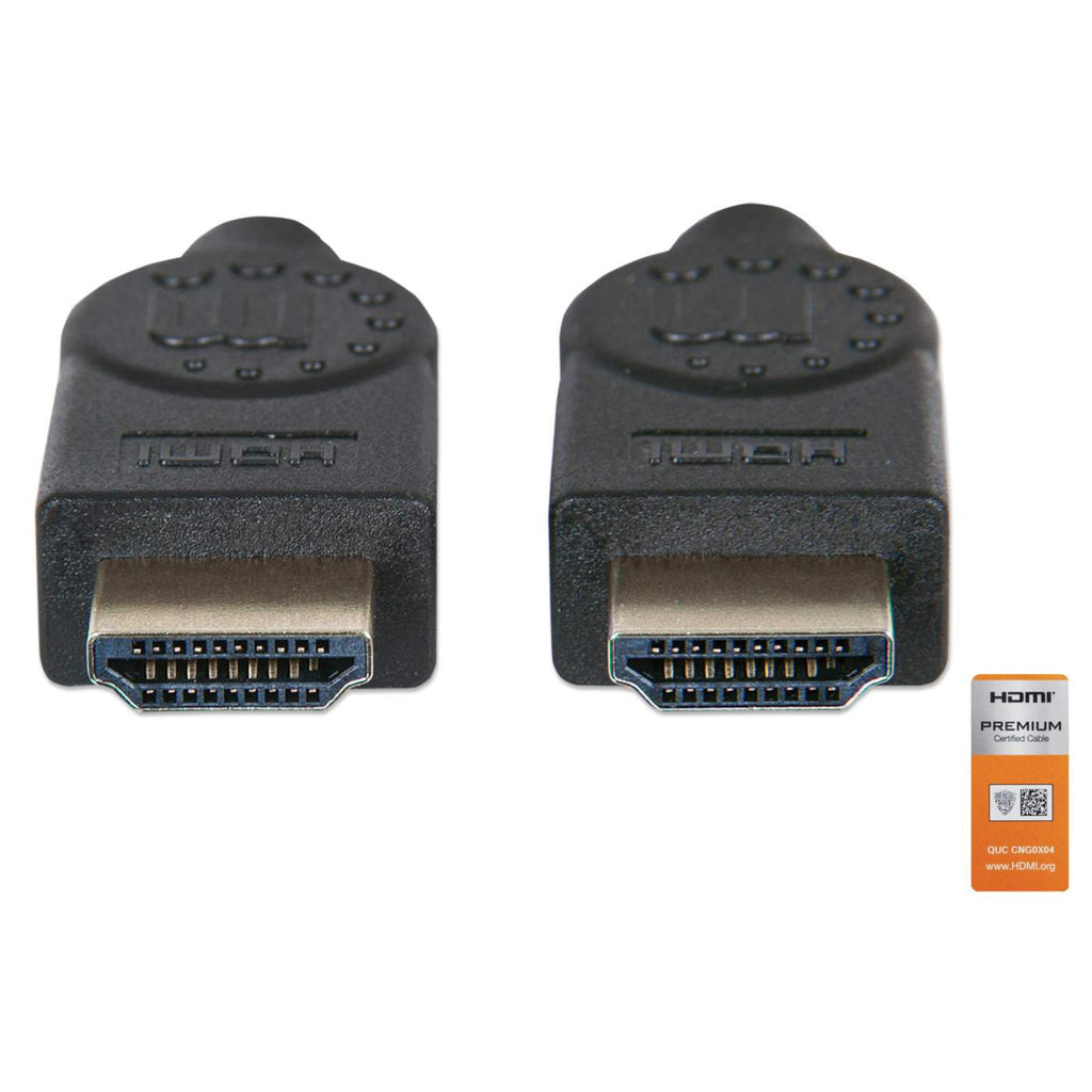 Cable Manhattan HDMI Alta Velocidad con Canal Ethernet Premium 5m Color Negro