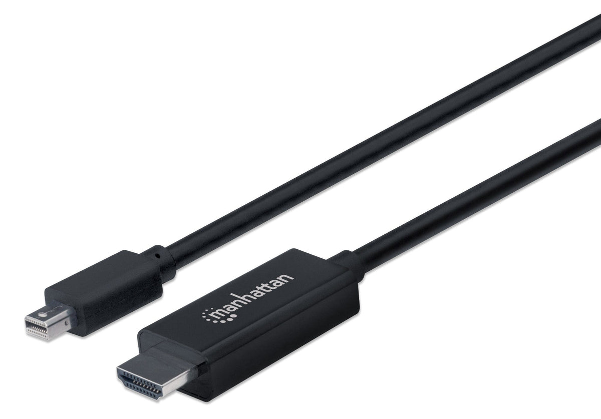 Cable Manhattan Mini DisplayPort M-M 4K a 60Hz 1.8m Color Negro