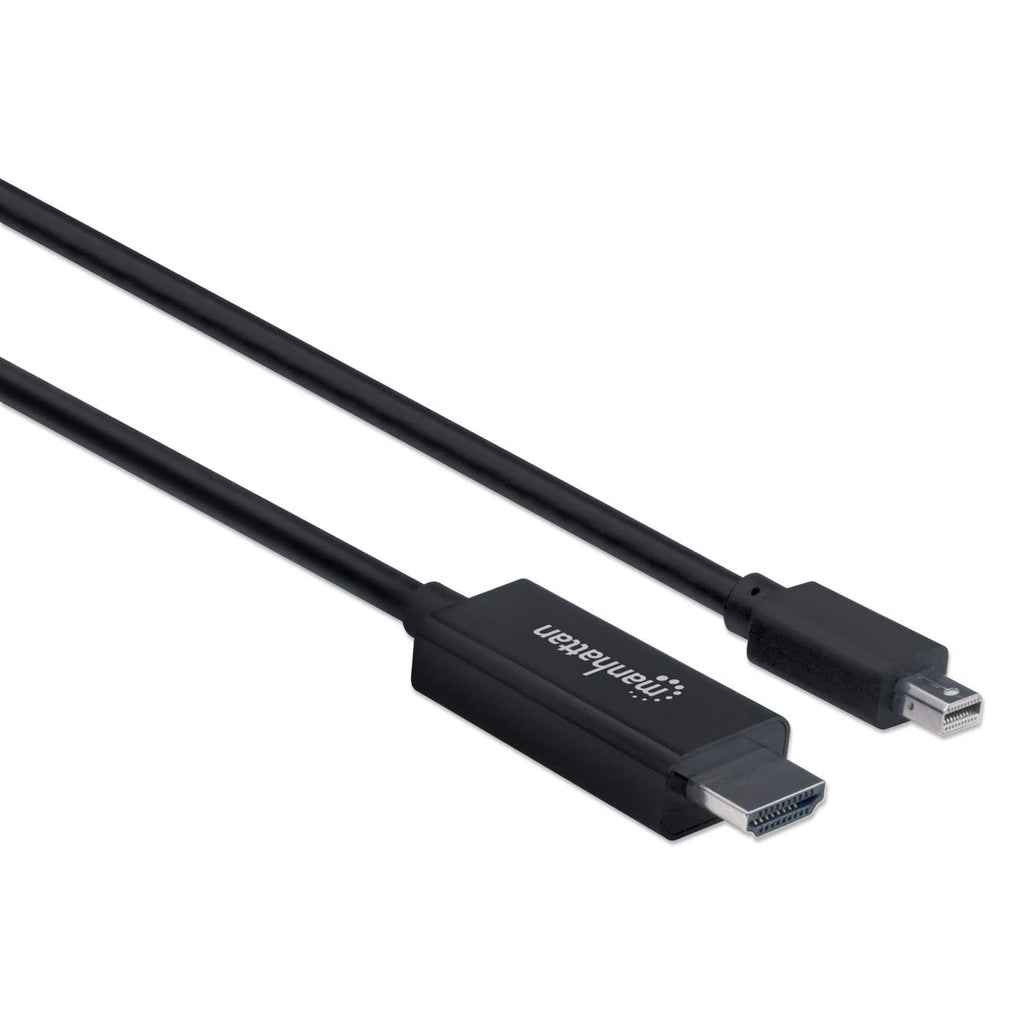 Cable Manhattan Mini DisplayPort M-M 4K a 60Hz 1.8m Color Negro