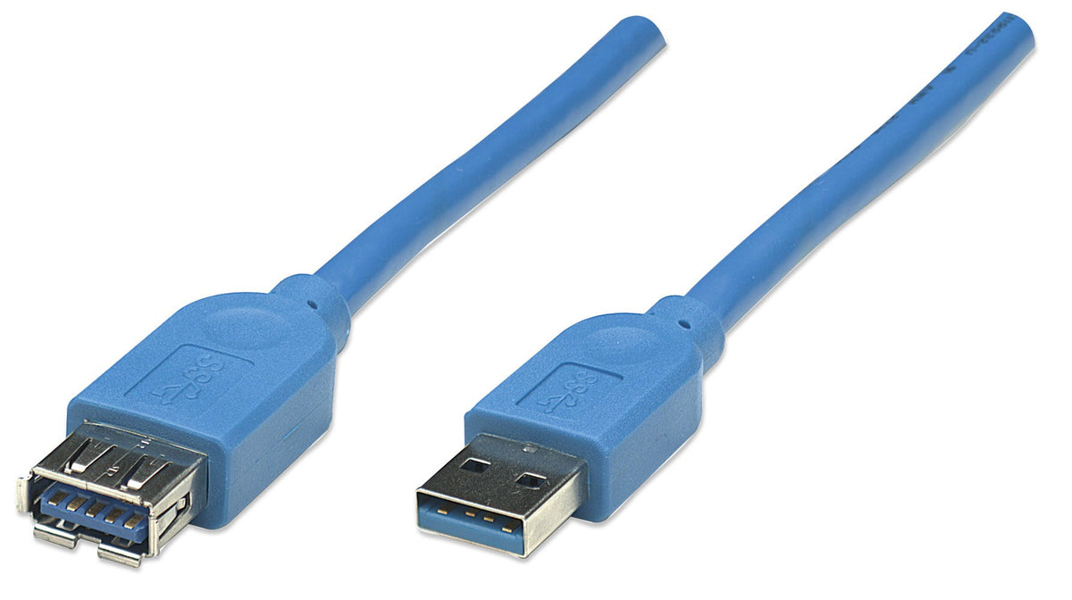 Cable Manhattan USB V3.2 Ext Tipo A 3.0M Azul 5 G