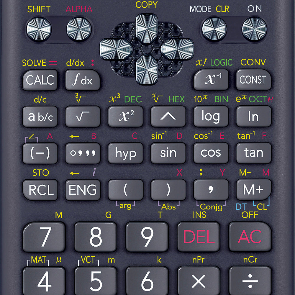 Calculadora Cientifica Casio mas de 400 funciones FX-991MS-2 para preparatoria y universidad negra 2 lineas SVPAM
