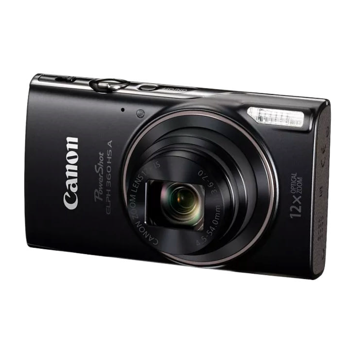 Cámara Canon Powershot ELPH 360HS A con Zoom Óptico de 12x / 20MP y conexión WIFI / NFC — Negro