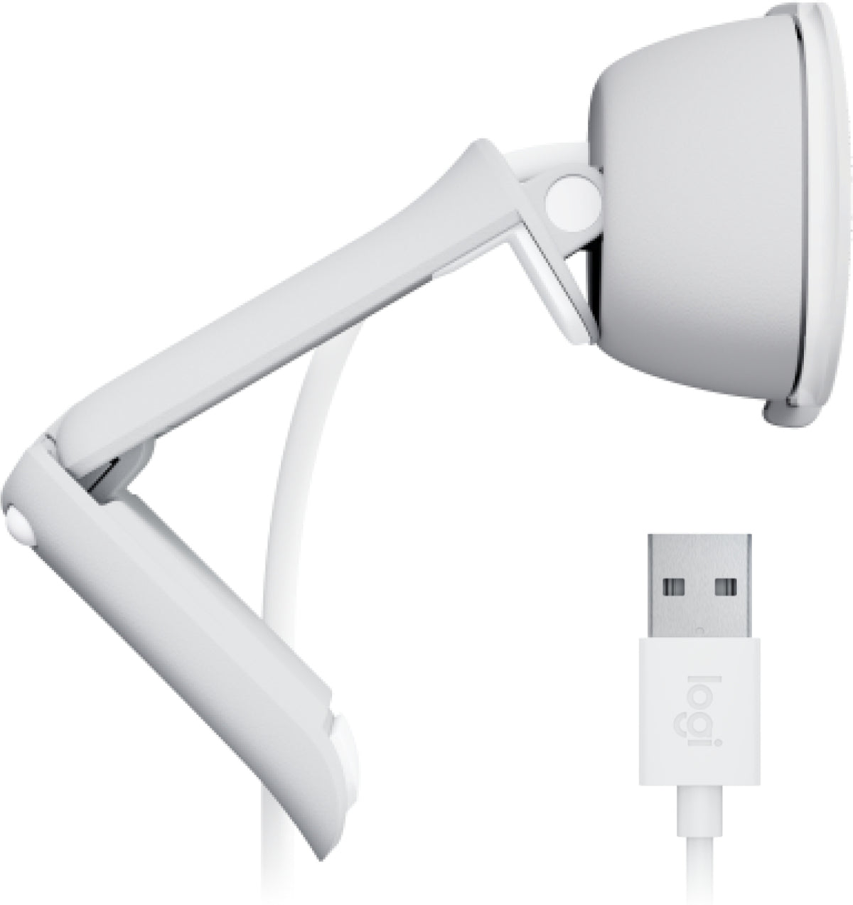 Cámara Web Logitech Brio 100 RTL Full HD 1080p Micrófono Integrado Conectividad USB — Blanco
