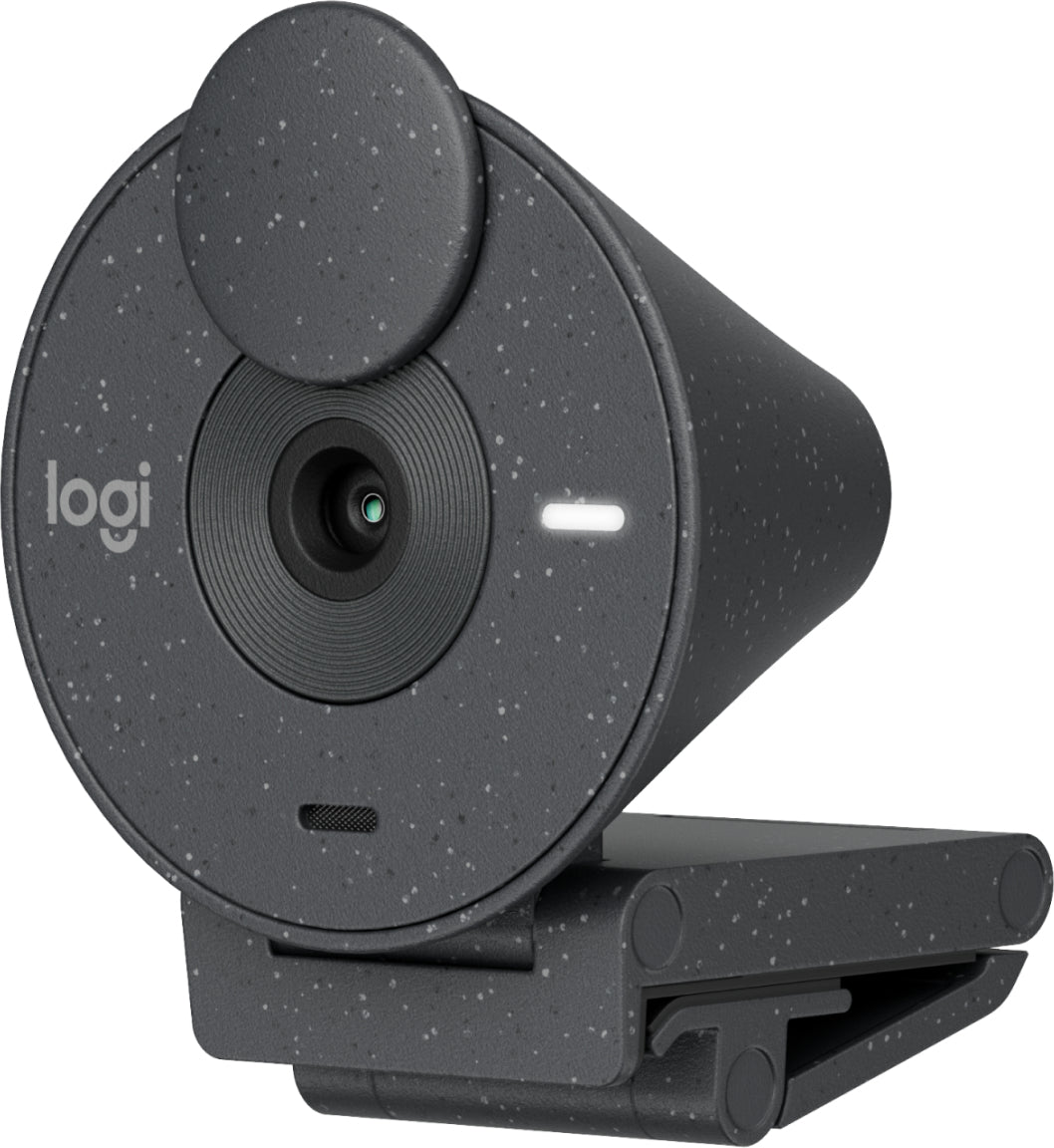 Cámara Web Logitech Brio 300 1080p USB-C con Corrección Iluminación Automática Micrófono Color Grafito