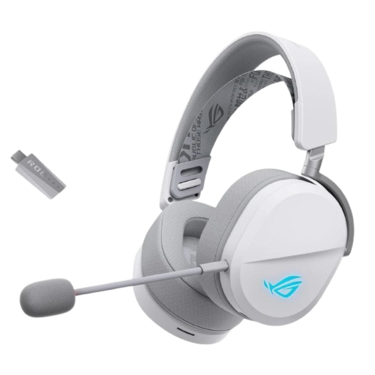 Diadema ASUS Gamer ROG Pelta Inalámbrica ROG SpeedNova 2.4 GHz USB-C Micrófono Blanco