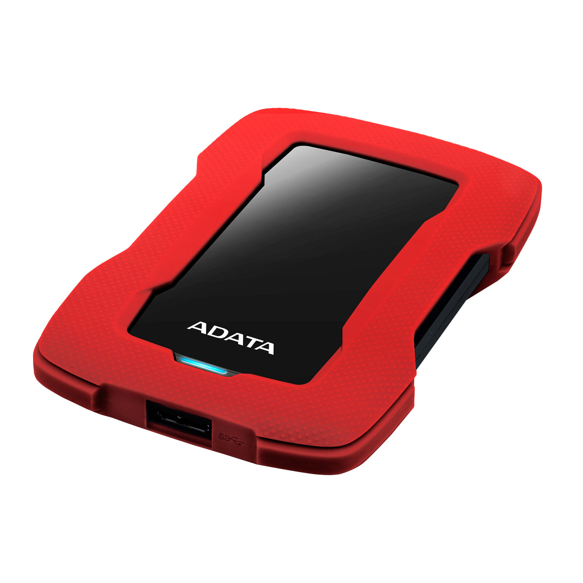 Disco Duro Externo ADATA 1TB HD330 2.5" USB 3.1 RojoNegro A Prueba de Golpes