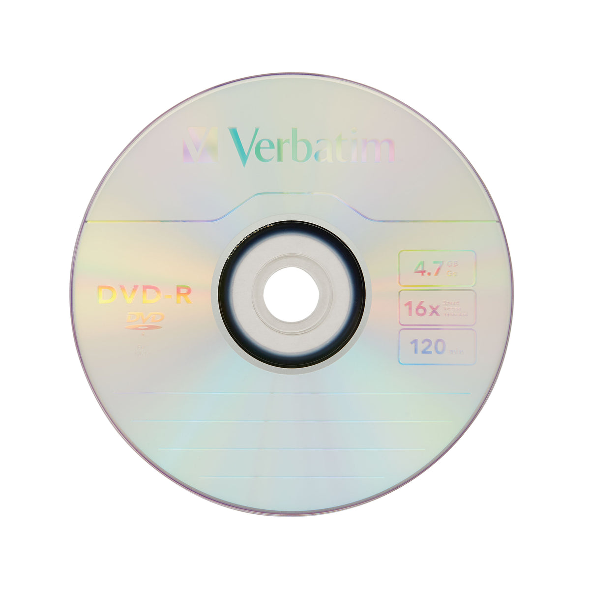 DVD-R Verbatim 4.7GB 16X con 50 Piezas