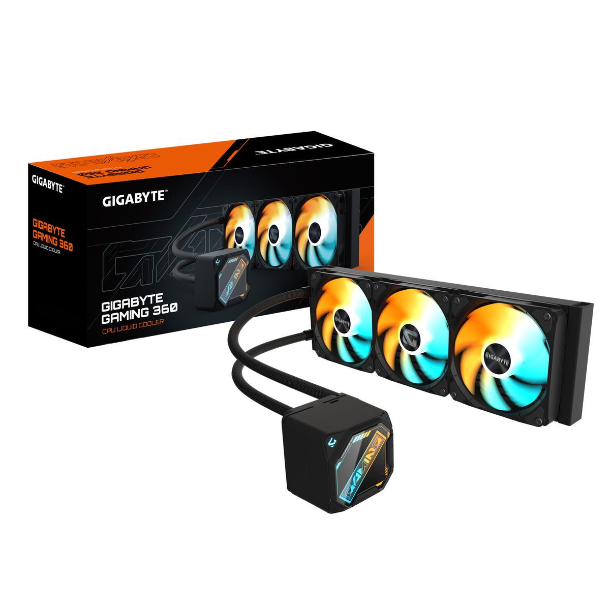 Enfriamiento Líquido Gigabyte GAMING 360 360mm 1851 1150 1700 AM4 AM5 Negro