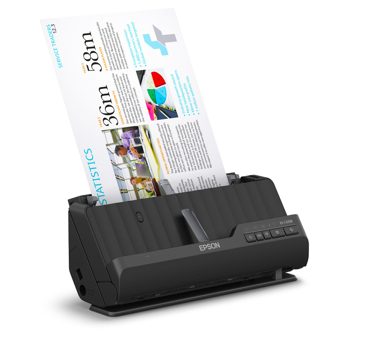 Escáner Epson de Documentos WorkForce ES-C320W