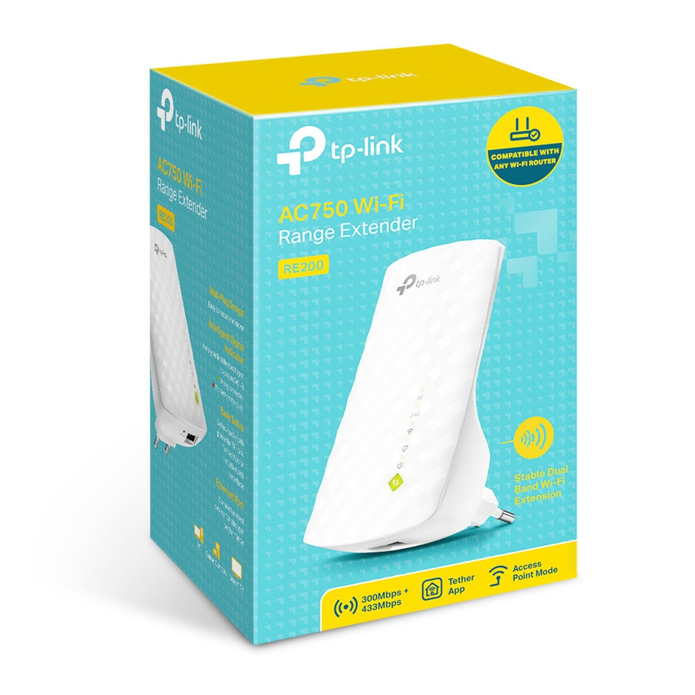 Expansor Rango Tp-Link Inalámbrico Ac AC750 Banda Dual D