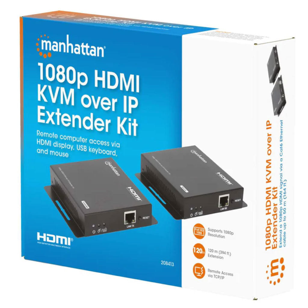 Extensor Video Manhattan HDMI KVM 120M via Cat6 1080p