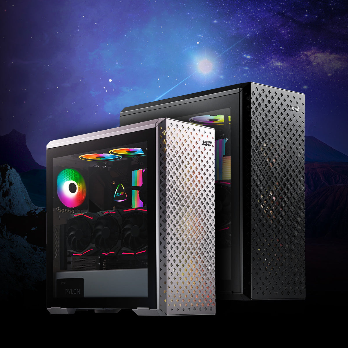 Gabinete Gaming XPG Defender Pro-whcww