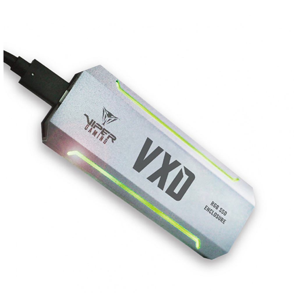Gabinete Patriot de Disco Duro VXD M.2 PCI Express 3.0 USB-C Gris