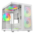 Gabinete Xzeal CUBO Mini-Tower Micro-ATX/Mini-ITX USB 2.0/3.0 sin Fuente 3 Ventiladores Instalados — Blanco