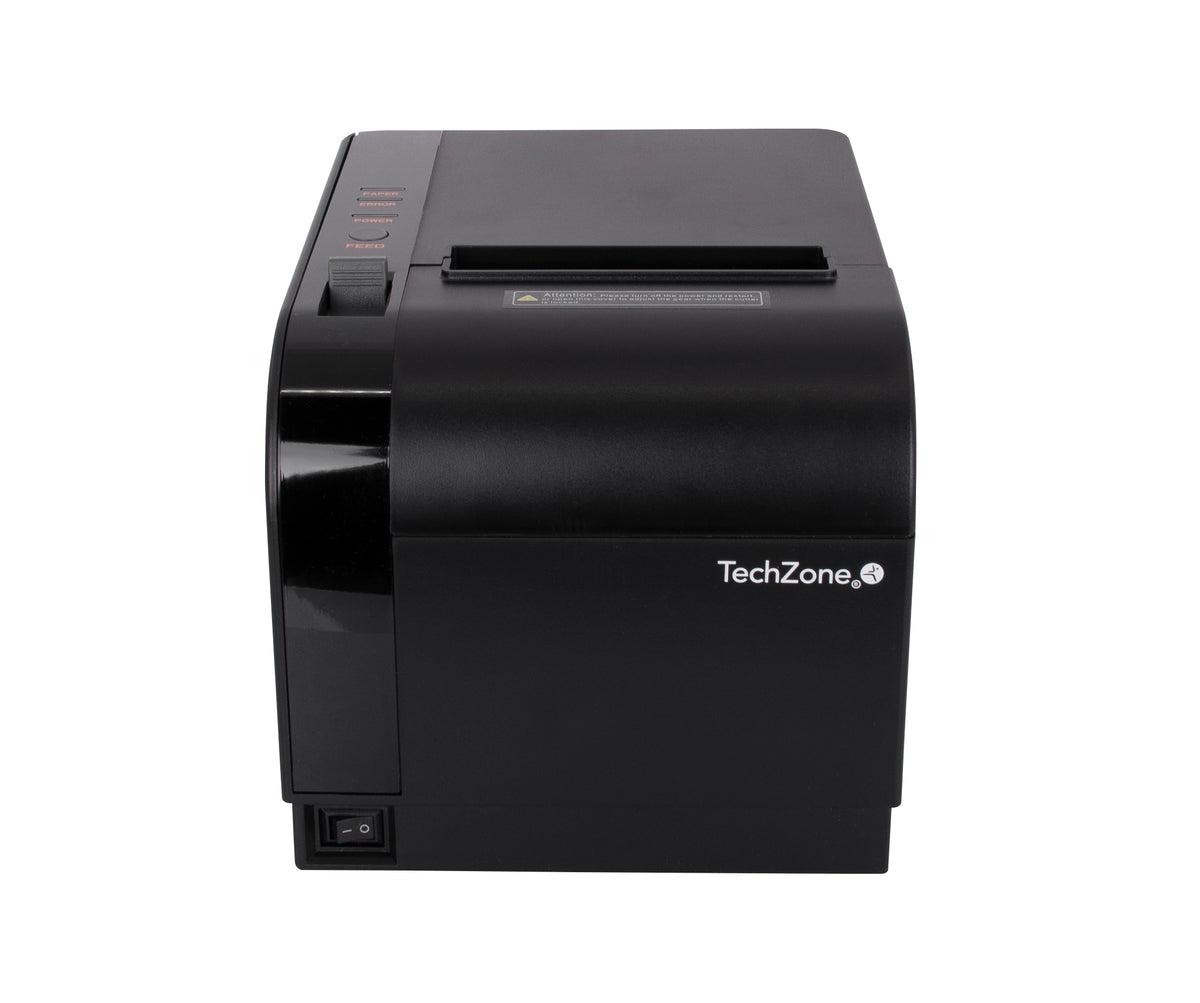 Impresora Térmica Techzone TZBE301 80mm Vel 300mm/s 203dpi USB/Serial/RJ45/RJ11 Cortador Automático 1 Año Garantía