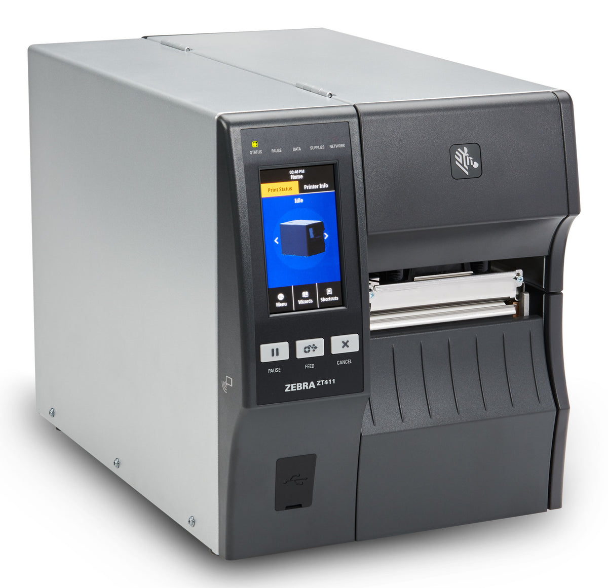 Impresora Zebra Industrial ZT411 TT 4" 203 dpi USB Ethernet BT 4.1/MFi EZPL