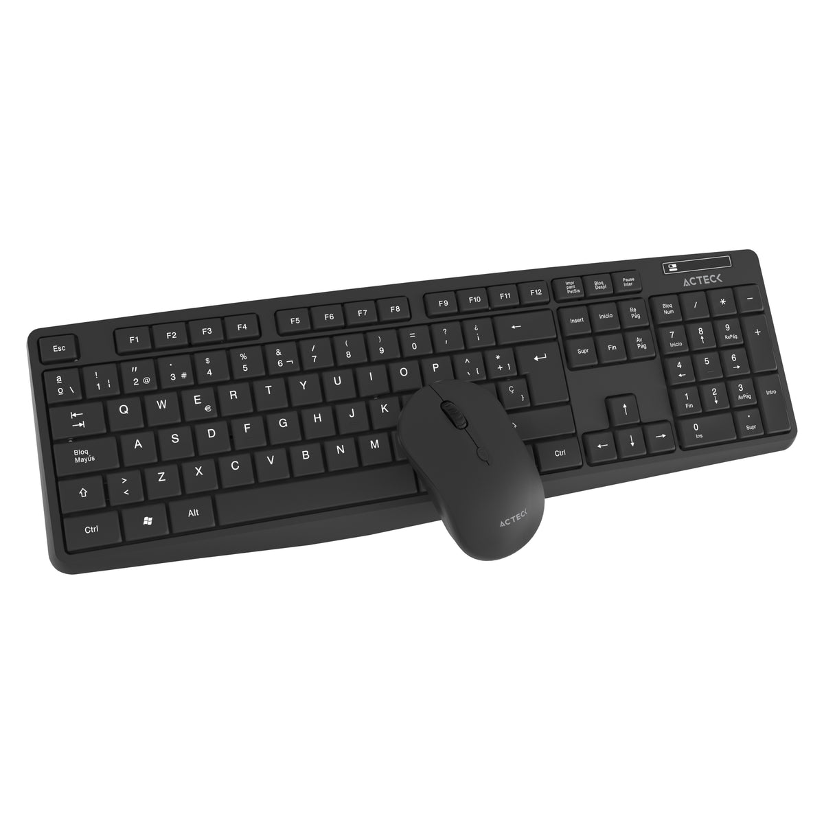 Kit Teclado y Mouse Inalámbrico Acteck Creator MK440 2.4Ghz 1200dpi Color Negro