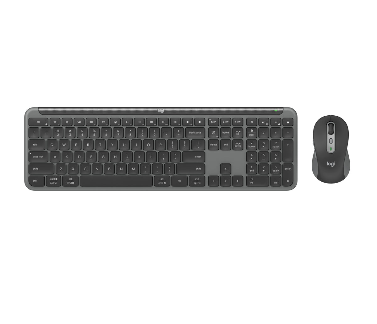 Kit Teclado y Mouse Logitech MK950 Inalámbrico Graphite