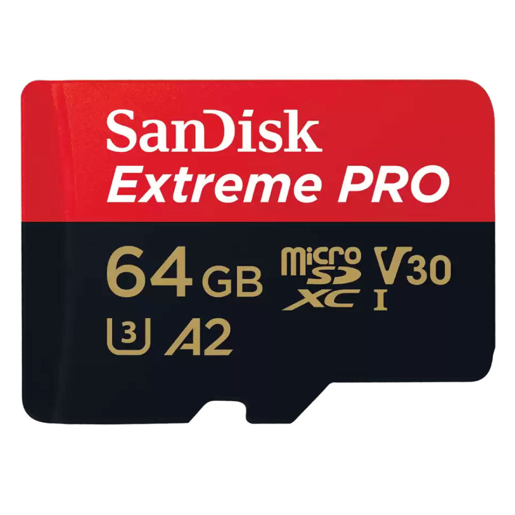 Memoria Flash SanDisk Extreme Pro 64GB MicroSDXC A2 V30