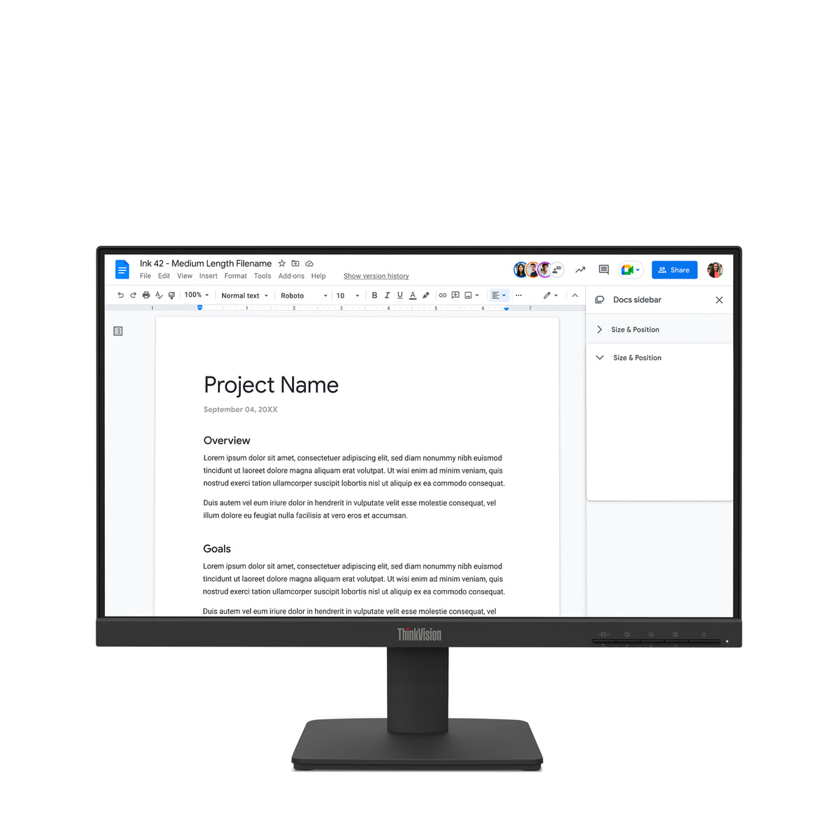 Monitor Lenovo ThinkVision S22-4e LED 21.5" 1920x1080 Full HD 100Hz HDMI Negro