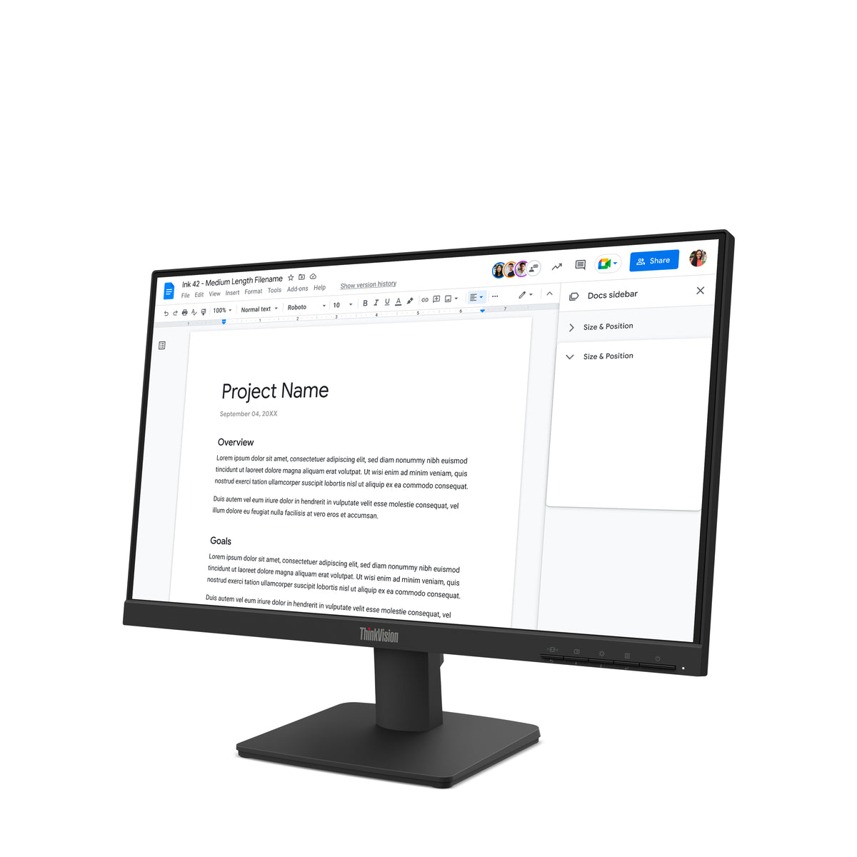 Monitor Lenovo ThinkVision S22-4e LED 21.5" 1920x1080 Full HD 100Hz HDMI Negro