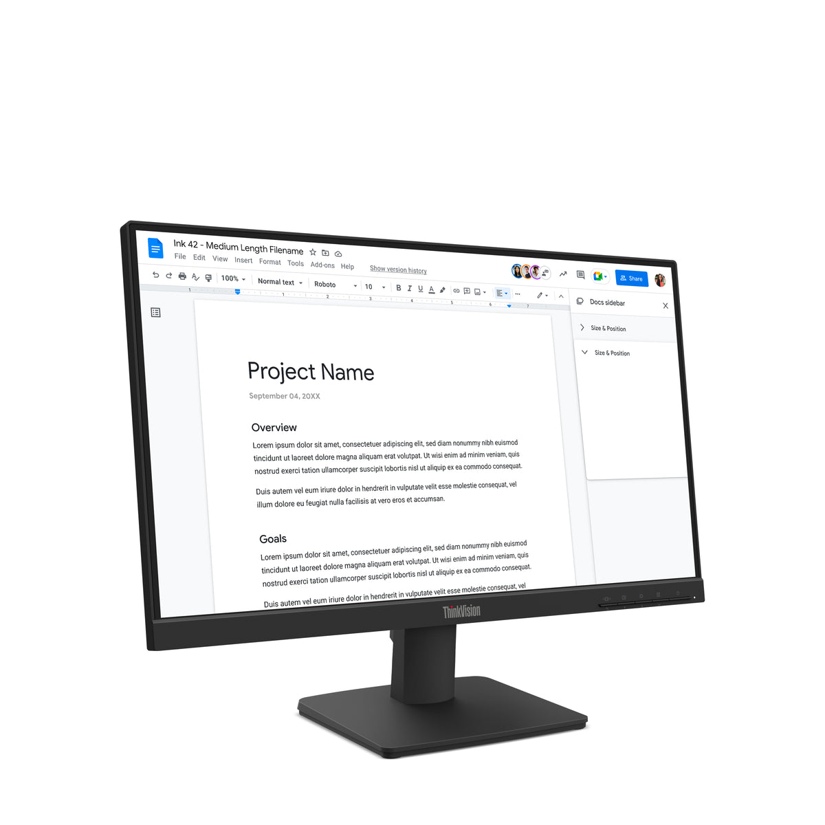 Monitor Lenovo ThinkVision S22-4e LED 21.5" 1920x1080 Full HD 100Hz HDMI Negro