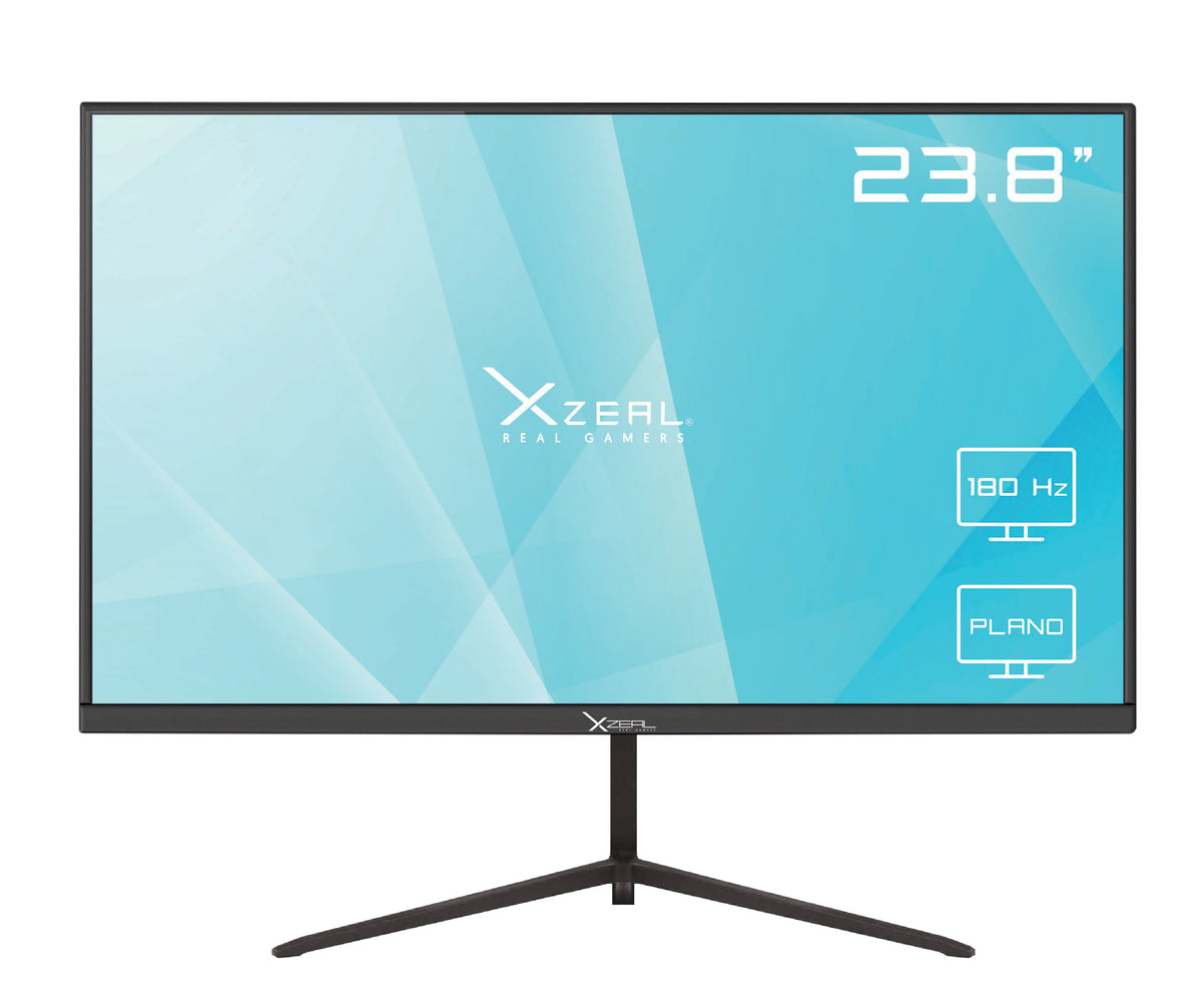 Monitor Xzeal 23.8" XZ3010-3 Panel Plano VA FHD 180Hz 1ms 1xDP + 1xHDMI + 1x3.5mm + Vesa 100x100mm Negro