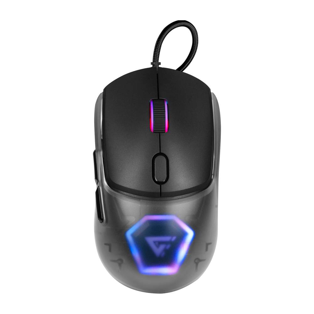 Mouse Game Factor MOG530 Carcasas Intercambiables Pixart 3327 12.000 DPI RGB USB — Blanco