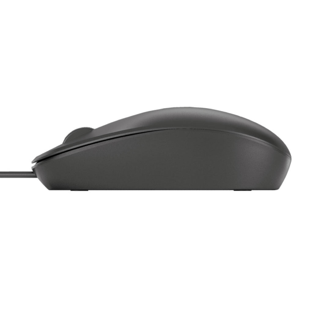 Mouse HP 125 Alámbrico USB Negro Sensor Óptico 1200 DPI 3 Botones Cable 1.8 m Compatible Con Windows