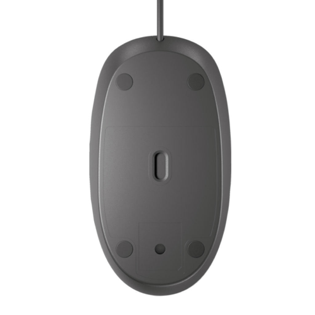 Mouse HP 125 Alámbrico USB Negro Sensor Óptico 1200 DPI 3 Botones Cable 1.8 m Compatible Con Windows