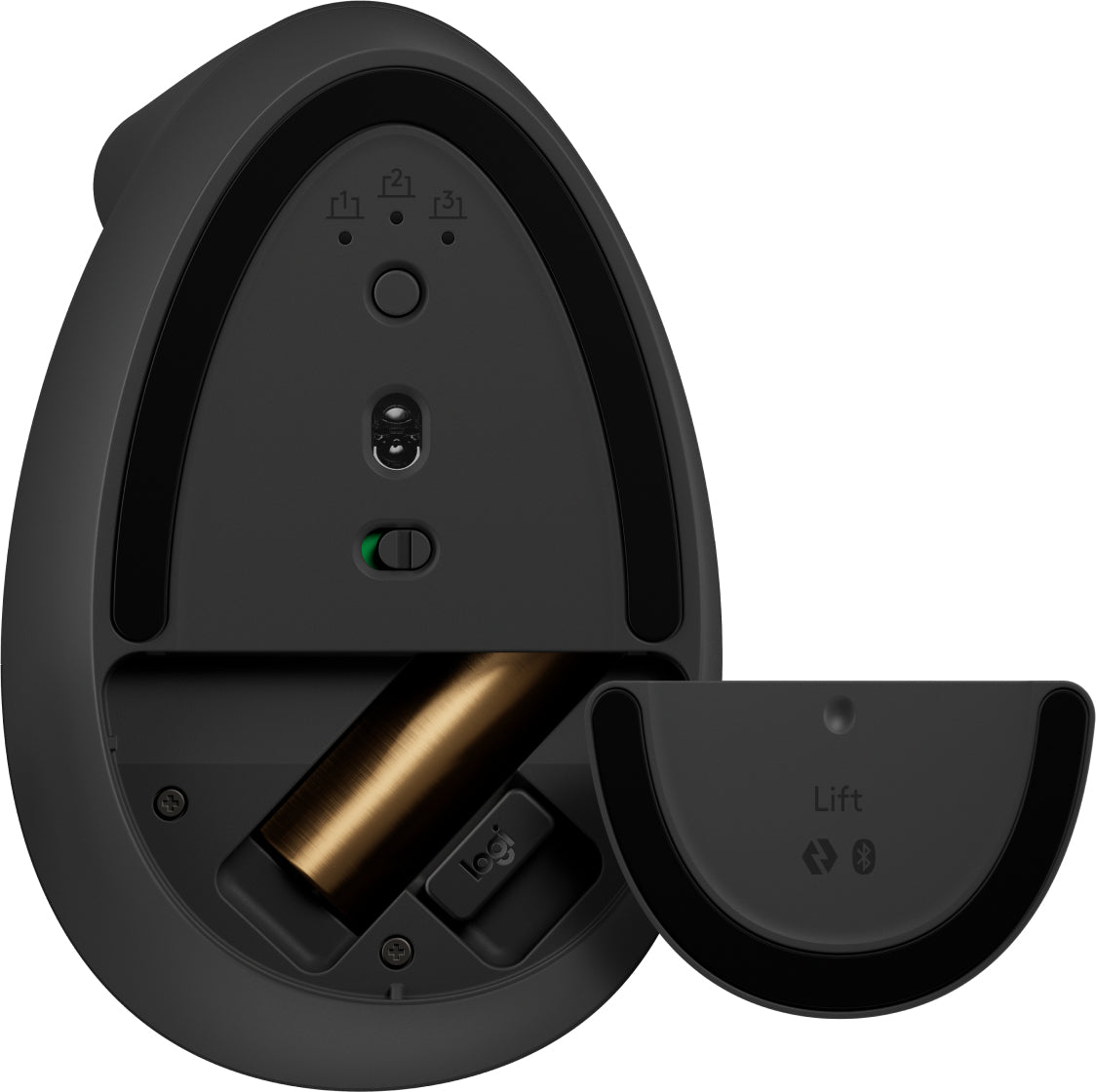 Mouse Logitech Lift Left Ergonómico Vertical 1000dpi Color Grafito